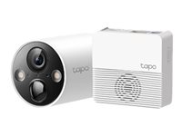 Tapo C420S1 V1 - Caméra de surveillance réseau - puce - extérieur - résistant à la poussière / résistant à l'eau - couleur (Jour et nuit) - 2560 x 1440 - 2K - intégré - iris fixe - Focale fixe - audio - sans fil - Wi-Fi - 2.4GHz radio TAPO C420S1