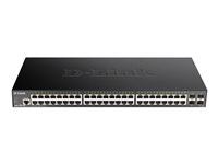 D-Link DGS 1250-52X - Commutateur - intelligent - 48 x 10/100/1000 + 4 x 10 Gigabit SFP+ - Montable sur rack DGS-1250-52X/E