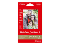 Canon Photo Paper Plus Glossy II PP-201 - Brillant - 100 x 150 mm - 260 g/m² - 50 feuille(s) papier photo - pour PIXMA iP2600, iP2700, iX7000, MG2555, MG8250, mini320, MP520, MX7600, MX850, TS7450 2311B003