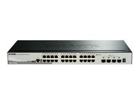 D-Link DGS 1510-28X - Commutateur - C3 - intelligent - 24 x 10/100/1000 + 4 x 10 Gigabit SFP+ - de bureau, Montable sur rack DGS-1510-28X/E