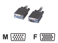 MCL Samar - Rallonge de câble VGA - HD-15 (VGA) (M) pour HD-15 (VGA) (F) - 2 m - moulé MC341-2M