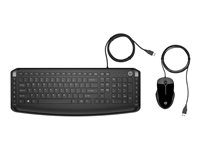 HP Pavilion 200 - Ensemble clavier et souris - USB - noir - pour HP 21, 22, 24, 27; Pavilion 24, 27, TP01 9DF28AA