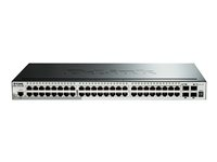 D-Link DGS 1510-52X - Commutateur - C3 - intelligent - 48 x 10/100/1000 + 4 x 10 Gigabit SFP+ - de bureau, Montable sur rack DGS-1510-52X/E