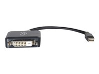 C2G 20cm Mini DisplayPort to DVI Adapter - Thunderbolt to Single Link DVI-D Converter M/F - Black - Câble DisplayPort - Mini DisplayPort (M) pour DVI-D (F) - 20 cm - noir 84311