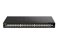 D-Link DGS 1520-52 - Commutateur - C3 - intelligent - 48 x 10/100/1000 + 2 x 10 Gigabit Ethernet + 2 x 10 Gigabit SFP+ - Montable sur rack DGS-1520-52/E