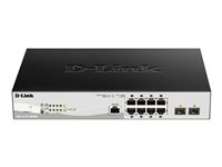 D-Link DGS 1210-10P/ME - Commutateur - Géré - 8 x 10/100/1000 (PoE) + 2 x Gigabit SFP - Montable sur rack - PoE (78 W) DGS-1210-10P/ME/E
