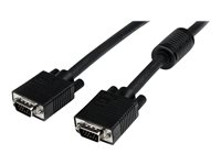 StarTech.com Câble vidéo VGA coaxial pour écran haute résolution de 5 m - HD15 vers HD15 M/M - Câble VGA - HD-15 (VGA) (M) pour HD-15 (VGA) (M) - 5 m - moulé - noir MXTMMHQ5M