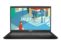 MSI Modern 15 B13M-256X - 15.6" - Intel Core i7 - 1355U - 16 Go RAM - 512 Go SSD 9S7-15H112-256
