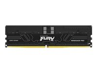 Kingston FURY Renegade Pro - DDR5 - kit - 128 Go: 8 x 16 Go - DIMM 288 broches - 5600 MHz / PC5-44800 - CL36 - 1.25 V - mémoire enregistré - on-die ECC - noir KF556R36RBK8-128