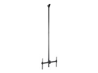 StarTech.com Support plafond long pour télévision à écran plat - Multidirectionnel - Poteau de 2,5 m à 2,9 m (FPCEILPTBLP) - Support - pour écran plat - acier robuste - noir - Taille d'écran : 32"-70" - montable au plafond - pour P/N: HDMIPLATE FPCEILPTBLP
