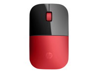 HP Z3700 - Souris - sans fil - 2.4 GHz - récepteur sans fil USB - rouge - pour HP 20, 22, 24, 27, 460; Pavilion 14, 15, 24, 27, 590, 595, TP01 V0L82AA#ABB